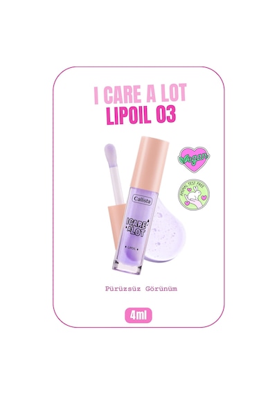 Callista I Care A Lot Lip Oil Nemlendirici Dudak Yağı - 03 Berry