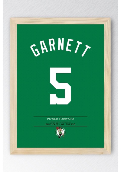 Kevin Garnett Çerçeveli Tablo - Basketbol Nba Posteri Tablo