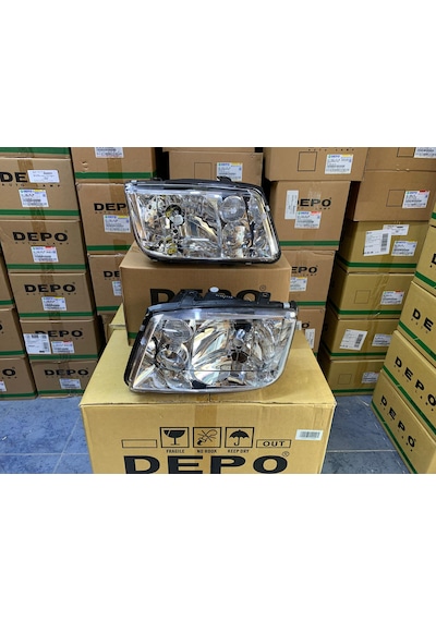 Vw Bora 1997-2004 Arası Depo Sağ Ve Sol Far Takım Sissiz Tip 1j5941017be / 1j5941018be