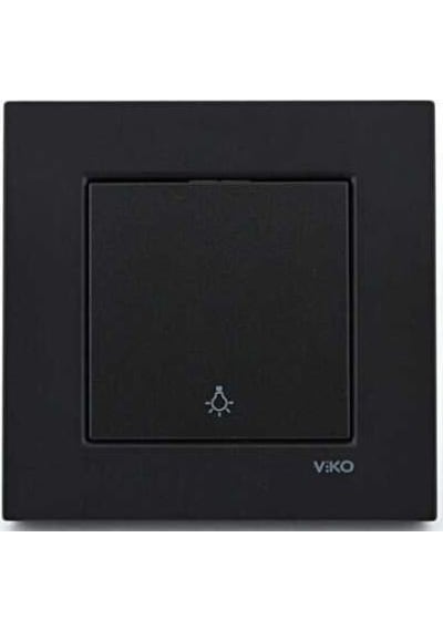 Viko Novella Siyah Light - Zil Anahtar Çerçeveli