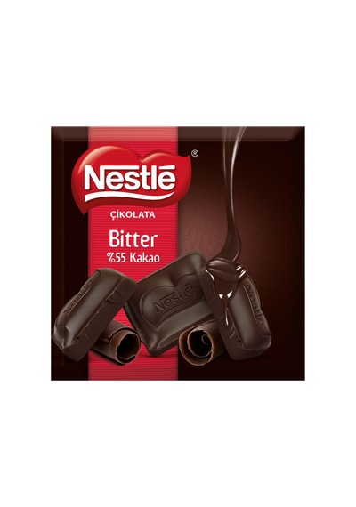 Nestle Kare Çikolata 60 G Bitter - Yoğun Lezzet 5'li Avantaj Paketi - 5 Adet Tarı