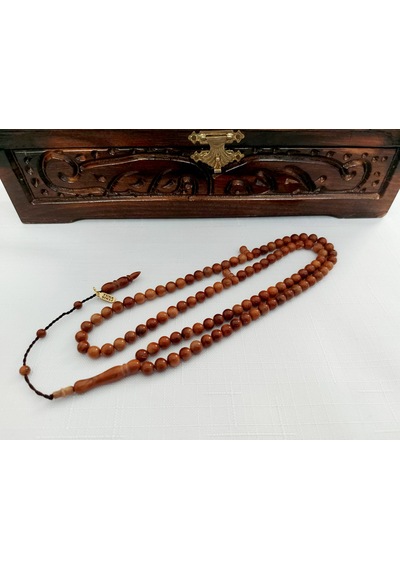 99 Luk Kuka Namaz Tesbih... Ölçü: 6x6 Kahverengi