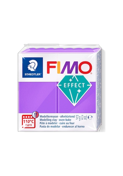 Staedtler Fimo Effect Polimer Kil 604 Purple Transparan