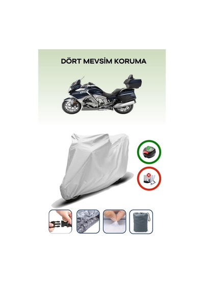 Bmw K 1600 Gtl Arka Çanta Uyumlu Motosiklet Branda Su Geçirmez Dayanıklı Kumaş