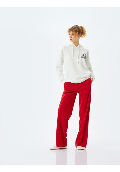 Koton Arkası Baskılı Kapüşonlu Oversize Sweatshirt Ekru 5sal10514ık Ekru Koton Arkası Baskılı Kapüşonlu Oversize Sweatshirt Ekru 5sal10514ık Ekru