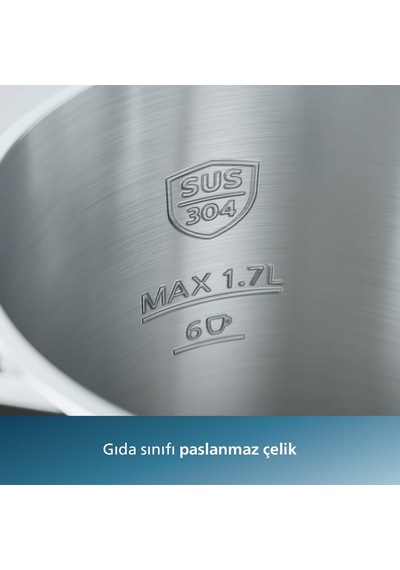 Philips 7000 Serisi Çift Yalıtımlı Su Isıtıcısı, 1,7 L Kapasite,