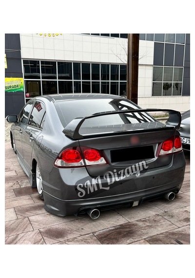 Civic Fd6 Bagaj Üstü Yüksek Spoiler-spoyler Boyasız Plastik