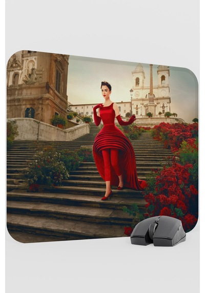 Emily İn Paris V2 48x40 Xl Gaming Kauçuk Kaymaz Taban Mouse Pad Fare Altlığı