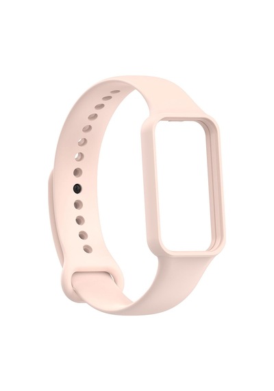 Ekılıf - Xiaomi Redmi Smart Band 2 Uyumlu - Kordon Silikon Kordon Krd-87 - Pembe Açık