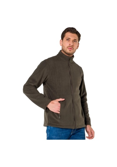 Şensel, Erkek Polar Mont, Haki -99E425- Cepli,Fermuarlı,Outdoor