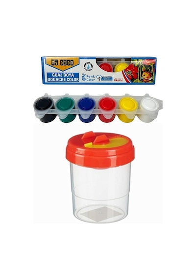 20x20 Tuval Seti 1 Paket Masa Üstü Şövale Mydido Akrilik Boya Plastik Spatula Resim Fırçası Palet Ponpon Sünger Fırça