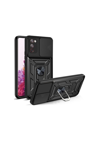 Nihcase Samsung Uyumlu Galaxy S20 Fe Kılıf Magnetik Standlı Kamera Korumalı Slide Sürgülü Cover Kapak