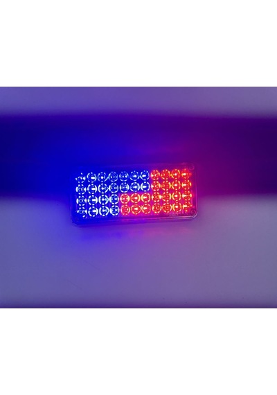 Tepe Çakar Lamba 44led Kırmızı-mavi Kumandalı / Lapa119
