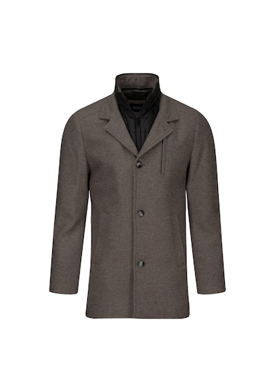 Hatemoğlu Vizon Slim Fit Hakim Yaka Yünlü Kaşe Palto 2982373 Vizon