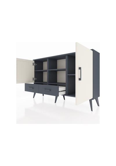 Arges Konsol 5 Raflı 2 Çekmeceli 3 Kapaklı 132x30x83 Antrasit-aytaşı/antrasit Aytaşı/antrasit Arges Konsol 5 Raflı 2 Çekmeceli 3 Kapaklı 132x30x83 Antrasit-aytaşı/antrasit Aytaşı/antrasit