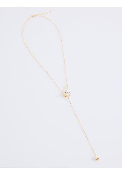 Jimmy Key Jimmy Key Altın Rengi Burgu Figürlü Uzun Ayarlanabilir Kolye 6sw425691150