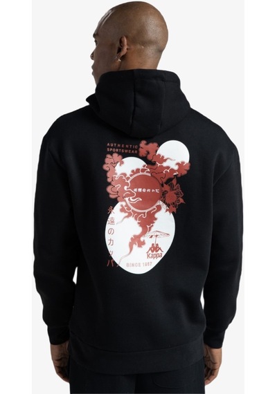 Kappa Authentic Fuji Erkek Siyah Sweatshirt 321t1gw-005 Siyah