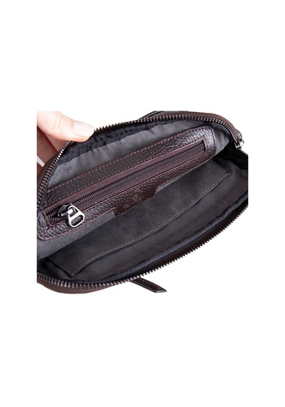 Bloominbag Majeste Nude Buff Brown Curated Deri Clutch Bag Kahverengi