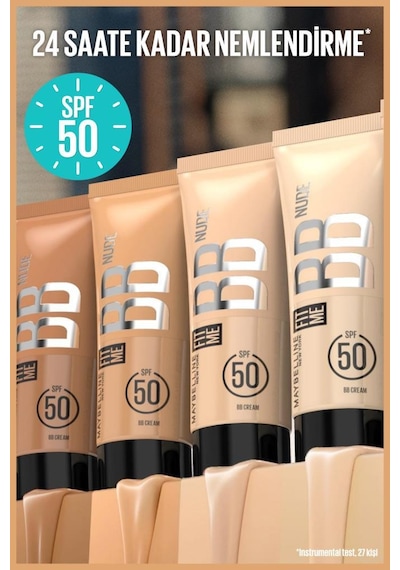 Fit Me Nude Cilt Bakımı Etkili Nemlendirici Spf50 Bb Krem - 50 3600531712808-10784
