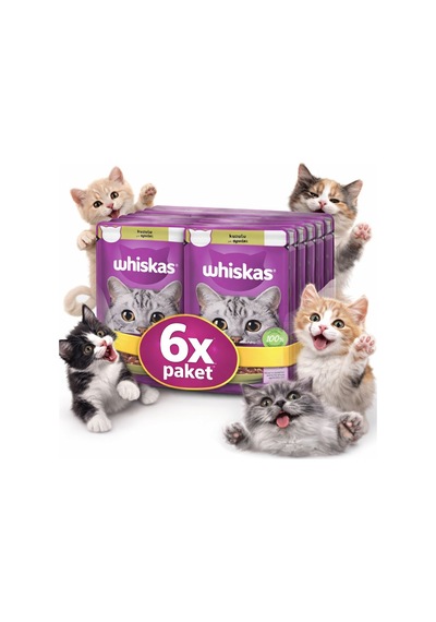 Whiskas Pouch Kuzu Etli Yetişkin Konserve Kedi Maması 85 Gr 6 Adet