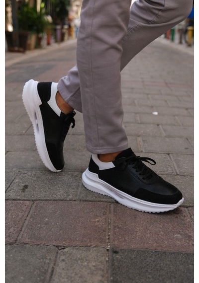 Mubiano Hakiki Deri Mbkry028-s Erkek Siyah Sneaker & Spor Ayakkabı Siyah