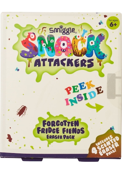 Smiggle - Snack Attackers 4lü Silgi Paketi