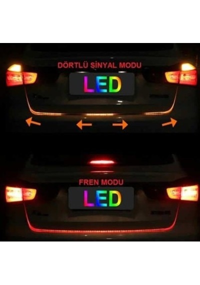 Bagaj Altı Kayar Led 5 Fonksiyonlu Üç Renk Çakar Led