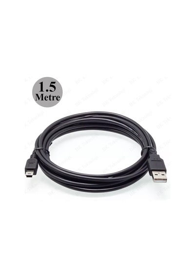 USB 2.0 Erkek - Mini USB 2.0 Erkek Veri-Şarj Kablosu 1.5 M