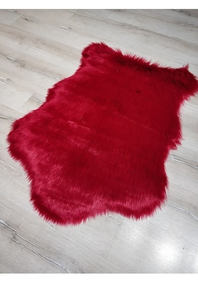Yamalıhome Peluş Halı Apost Kırmızı Post Halı 100X150 Cm