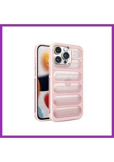 Bezos İphone 15 Pro Uyumlu Kılıf Airmax Silikon Kapak - Pembe Bty