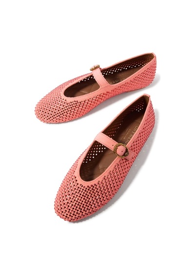 Kurt Geiger Mayfair Süet Kristal Taşlı Lüks Tasarım Kadın Babet Kırmızı