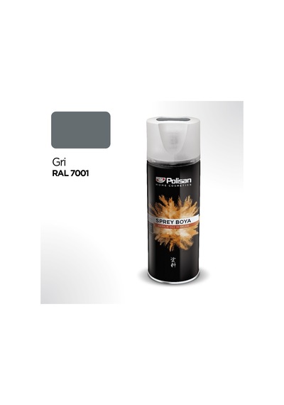 Polisan Akrilik Gri Sprey Boya 400 ml - RAL 7001