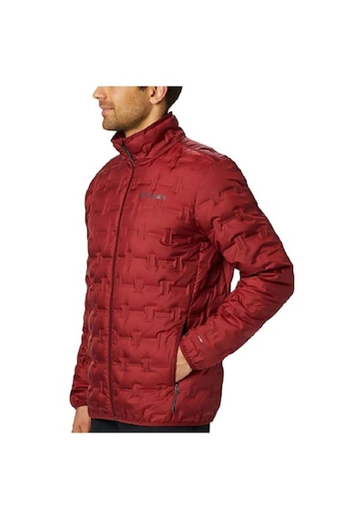 Columbia Wo0955-664 Delta Ridge Down Jacket Erkek Outdoor Polar WO0955-664-R0766 Kırmızı
