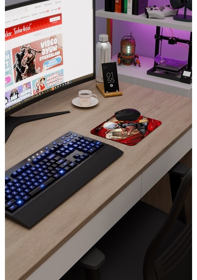 Tokyo Ghoul Anime V4 - 22x18 Gaming Kauçuk Kaymaz Taban Mouse Pad Fare Altlığı