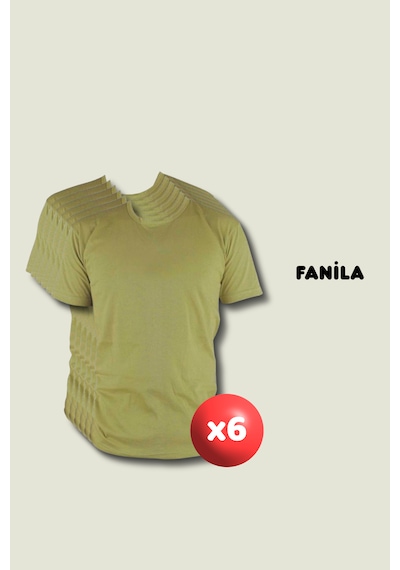 Outdoorun 6'lı Fanila Askerlik Seti - Temel Ve Bedelli Askerlik Malzemeleri Haki