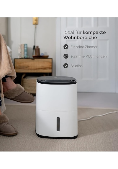 Meacodry Arete One 6l Nem Alma Ve Hava Temizleyici / Kompakt, Ultra Sessiz 32db / Küçük Odalar Ve Daireler İçin Diğer