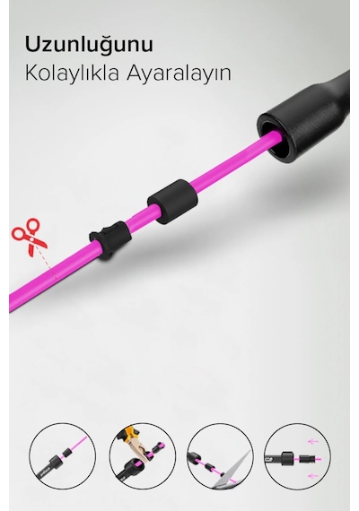 Voltrike Jr-50 Atlama İpi Atp-3000 Pembe
