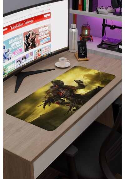 Dark Souls Kaymaz Dikişli Kauçuk Oyuncu Mousepad V3 - 70x30 Xl Gaming Mouse Pad Fare Altlığı