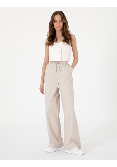 Pierre Cardin Kadın Bej Pantolon Kanvas-chino 50313136-vr011 Bej