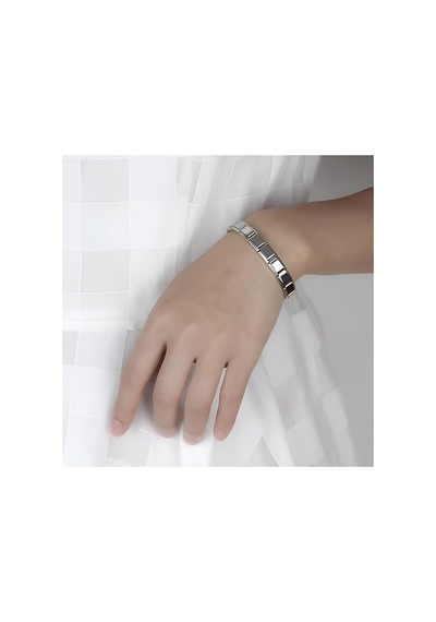 Çelik Kişiselleştirilebilir Italyan Charm Bileklik - Paslanmaz Çelik Silver