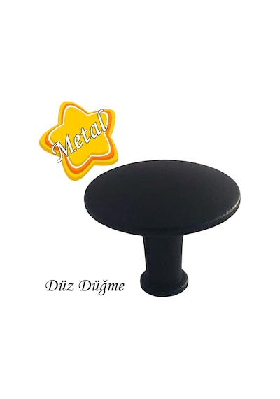 15 Adet Düz Düğme Siyah Kulp Mobilya Çekmece Dolap Kapak Kulbu Metal Kulp Aksesuarları Vidalı