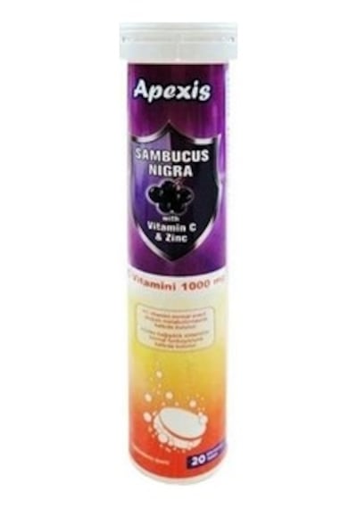 Apexis Sambucus Nigra Vitamin C Zinc 1000 Mg 20 Efervesan Tablet Diğer