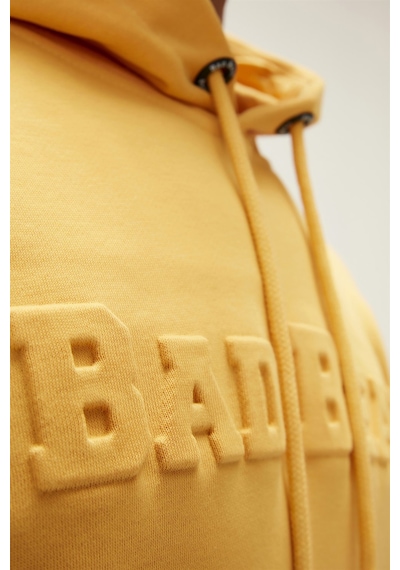 Bad Bear Pucker Bear Hoodie Erkek Sweatshirt-25267 Sarı