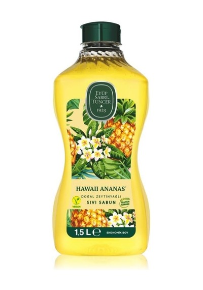 Eyüp Sabri Tuncer Doğal Zeytinyağlı Hawaii Ananas Sıvı Sabun 1.5 L 27663570