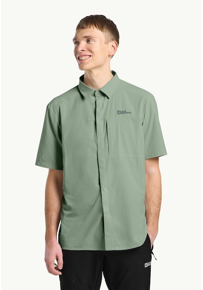 Jack Wolfskin Jack Wolfskın Vandra S S Shırt M Erkek Eucalyptus Gömlek 1404071 4029-21884 Gri