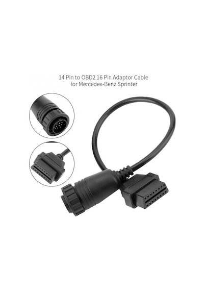 Mercedes Benz Obd2 Araç 14 Pin 16 Pine Çeviren Bağlantı Kablosu