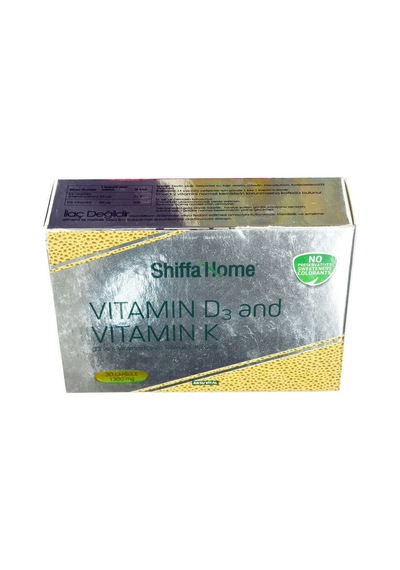 Shiffa Home D3 Ve K Vitamini Yumuşak 1300 Mg X 30 Kapsül