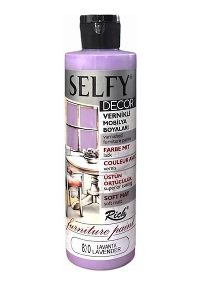 Rich Selfy Decor Vernikli Boya 240Cc - Lavanta 820