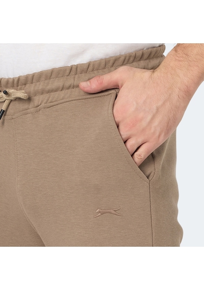 Slazenger  BLAZEWAY Erkek Cepli Dar Paça Taş Gri Eşofman  Altı