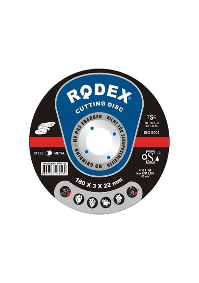 Rodex Rdm18030 Metal Kesme Taşı 180x3.0x22